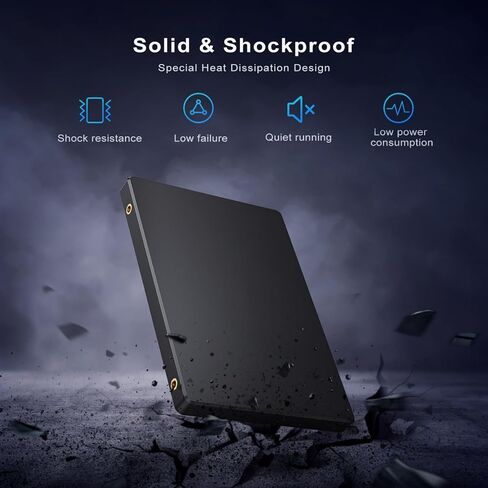 محرك أقراص الحالة الصلبة الداخلي SATA III SSD سعة 64 جيجابايت 2.5 بوصة محرك أقراص NAND ثلاثي الأبعاد متقدم يصل إلى 280 ميجابايت/ثانية للكمبيوتر المحمول in Saudi Arabia