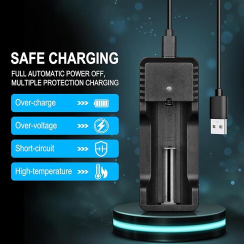 SAOPRKLER Flashlight Series USB-C بنك الطاقة الذكي، شاحن F1 متوافق مع بطاريات 21700/18650/16340 in Kuwait