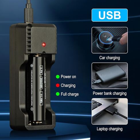 SAOPRKLER Flashlight Series USB-C بنك الطاقة الذكي، شاحن F1 متوافق مع بطاريات 21700/18650/16340 in Kuwait