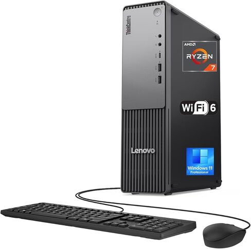 Lenovo ThinkCentre Neo 55s Gen 6 A.I. PC • 8-core AMD Ryzen 7 250 Desktop Computer • 16GB DDR5 • 1TB SSD • Office 365 for The Web • HDMI+DisplayPort • Wi-Fi 6 • Wired KB & Mouse • Windows 11 Pro in Saudi Arabia