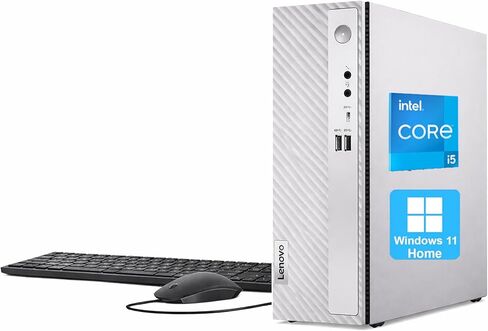 كمبيوتر سطح المكتب Lenovo IdeaCentre 3 SFF للأعمال، أحدث الجيل الرابع عشر Intel Core i5-14400، ذاكرة الوصول العشوائي 32 جيجابايت، 1 تيرابايت PCIe SSD، USB-C، HDMI، VGA، RJ-45، Wi-Fi، لوحة مفاتيح وماوس سلكية، Windows11 in Saudi Arabia