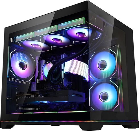 Ocean Park Pink Gaming PC Gamer Desktop Computer W/KB & Mouse, AMD Ryzen 7 9700X 8-Core 3.8 GHz, RTX 5070 12GB, 32GB DDR5, 1TB PCIe SSD, 850W PSU, Fusion 2.0 APP RGB Fan Control, Win 11 in Saudi Arabia