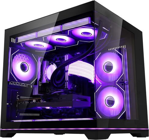 Ocean Park Pink Gaming PC Gamer Desktop Computer W/KB & Mouse, AMD Ryzen 7 9700X 8-Core 3.8 GHz, RTX 5070 12GB, 32GB DDR5, 1TB PCIe SSD, 850W PSU, Fusion 2.0 APP RGB Fan Control, Win 11 in Saudi Arabia
