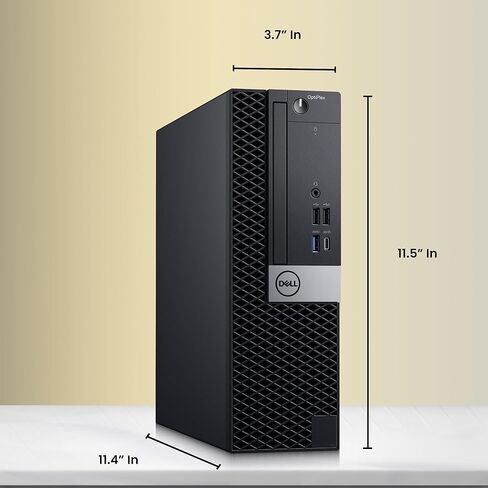 كمبيوتر مكتبي طراز OptiPLex 5060 SFF من Dell - الجيل الثامن من Intel Core i5-8500 - ذاكرة وصول عشوائي DDR4 سعة 16 جيجابايت - محرك أقراص SSD سعة 128 جيجابايت - محرك أقراص ثابتة سعة 500 جيجابايت - لوحة مفاتيح وماوس - شبكة Wi-Fi - كمبيوتر مكتبي للأعمال - Win in Saudi Arabia