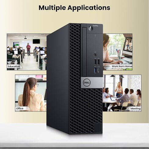 كمبيوتر مكتبي طراز OptiPLex 5060 SFF من Dell - الجيل الثامن من Intel Core i5-8500 - ذاكرة وصول عشوائي DDR4 سعة 16 جيجابايت - محرك أقراص SSD سعة 128 جيجابايت - محرك أقراص ثابتة سعة 500 جيجابايت - لوحة مفاتيح وماوس - شبكة Wi-Fi - كمبيوتر مكتبي للأعمال - Win in Saudi Arabia
