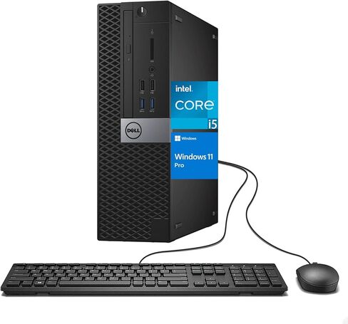 Dell OptiPlex 3050 SFF Desktop Computer, Intel Core i5-6500 @3.2GHz, 8GB RAM, 256GB SSD, DisplayPort, RGB Keyboard, OptiPlex Desktop Windows 11 Pro (Renewed) in Saudi Arabia