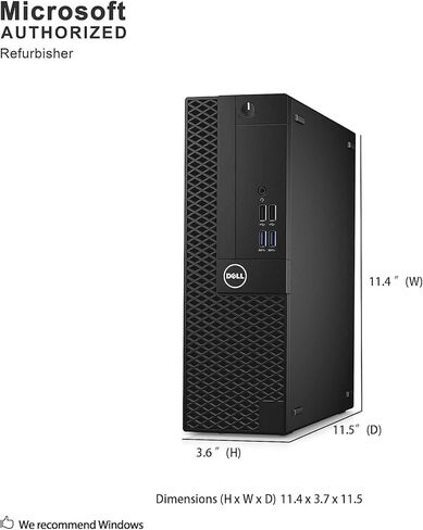 Dell OptiPlex 3050 SFF Desktop Computer, Intel Core i5-6500 @3.2GHz, 8GB RAM, 256GB SSD, DisplayPort, RGB Keyboard, OptiPlex Desktop Windows 11 Pro (Renewed) in Saudi Arabia