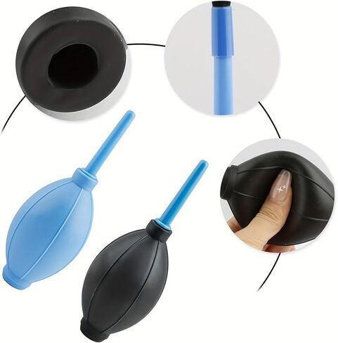 Computer Cleaning Kit with TPE Air Blower and Soft Brush 2-Sets for Camera Lenses, Keyboards, Electronics Home Office Travel, 2Sets in Saudi Arabia