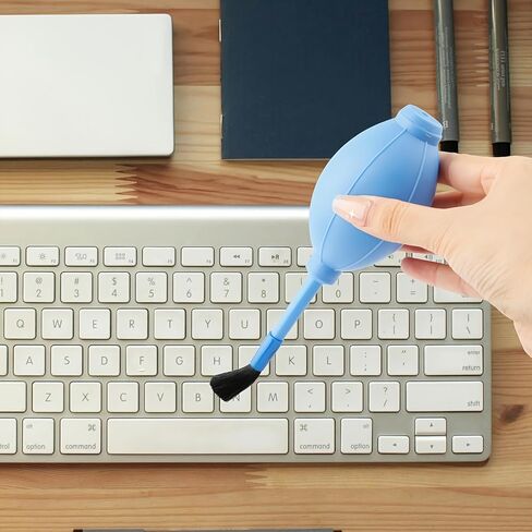Computer Cleaning Kit with TPE Air Blower and Soft Brush 2-Sets for Camera Lenses, Keyboards, Electronics Home Office Travel, 2Sets in Saudi Arabia