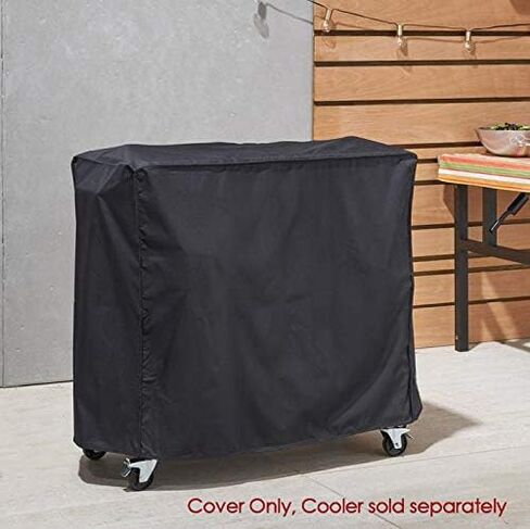 80 Quart Cooler Cart Cover, 32"X17.5"X31.5", Fits Most 80 Quart Rolling Ice Chest, Black, Water Resistant, UV Resistant in Saudi Arabia