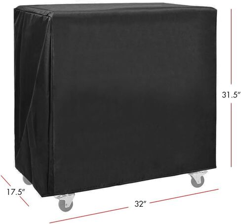 80 Quart Cooler Cart Cover, 32"X17.5"X31.5", Fits Most 80 Quart Rolling Ice Chest, Black, Water Resistant, UV Resistant in Saudi Arabia