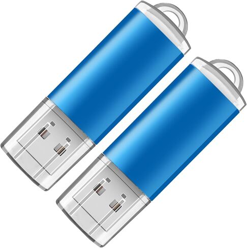 Generic 256GB 2-Pack, High-Speed USB Flash Drive - Bundle for Extra Storage Value, Compatible with Phones, Tablets, Laptops (2 Pack Metal USB Sliver, 256GB) in Saudi Arabia