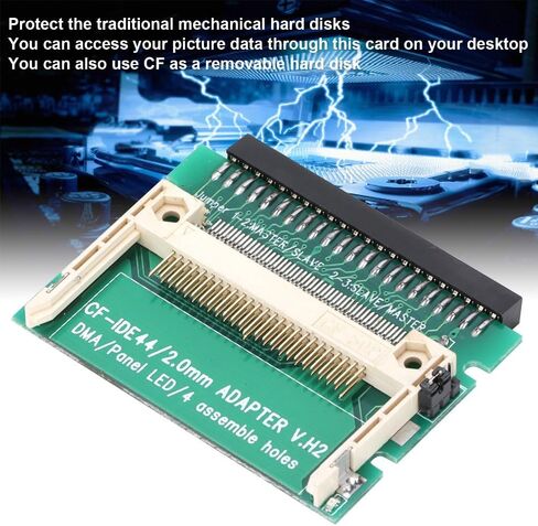 CF to 2.5" 44Pin IDE Adapter – Compact PCB Design for Laptop SSD HDD Data Transfer, Industrial PC Embedded System Installation 5.3x4.5cm in Saudi Arabia