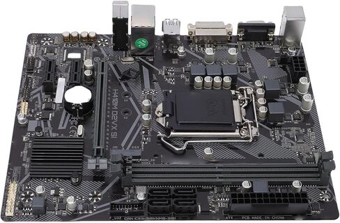 H410M S2 M ATX Computer Motherboard, for LGA 1200 10th Gen CPU Processor, 2 DDR4 DIMM Slots Support 2933 2666 2400 2133MHz, with VGA DVI Output in Saudi Arabia