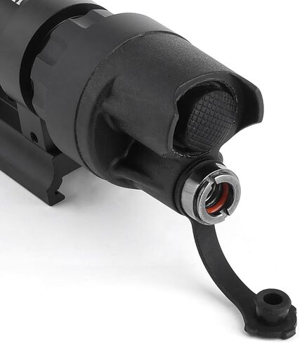 غطاء ذيل خلفي بديل لسلسلة M95/M96 Scout Light، غطاء ذيل مصباح يدوي تكتيكي لمفتاح التحكم عن بعد SF، غطاء ذيل ضوء الصيد لإضاءة التدفق (أسود) in Kuwait