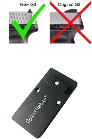 Metal Optics Red Dot Mounting Plate for Taurus G3, G3C, G3 Toro, G3X, G3XL, GX4, Compatible with RMR, SRO, HS 407C 507C, Fixed Hole spacing 18.8mm in Saudi Arabia