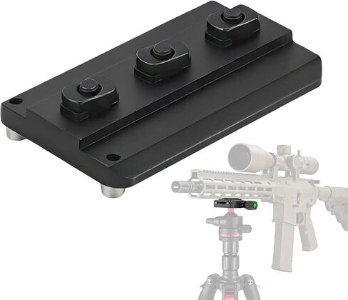 لوحة محول متوافقة من Jingzan Mlok إلى Arca Swiss، حامل ثلاثي من الألومنيوم متوافق مع معيار ARCA/RRS، قاعدة إطلاق سريع للصيد ثلاثي الأرجل لهيكل البندقية وملحقات الكاميرا in Kuwait