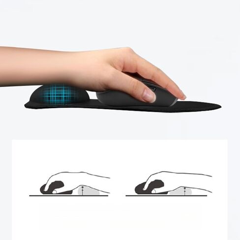 2-Pack Memory Foam Keyboard and Mouse Wrist Rest Pad Set, Ergonomic Gel-Infused, Non-Slip, Pain Relief for Carpal Tunnel in Saudi Arabia