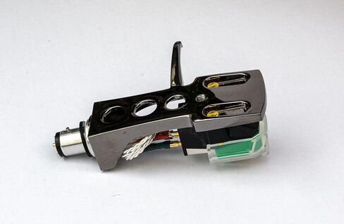 Titanium Headshell with AT VM95e Elliptical Stylus, Cartridge, Silver Litz Connections and V2 Pro Lube for Audio Technica AT-LP120XBT, AT-LP5, AT-PL120 in Saudi Arabia