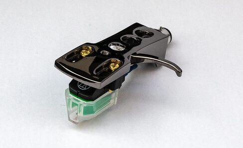 Titanium Headshell with AT VM95e Elliptical Stylus, Cartridge, Silver Litz Connections and V2 Pro Lube for Audio Technica AT-LP120XBT, AT-LP5, AT-PL120 in Saudi Arabia