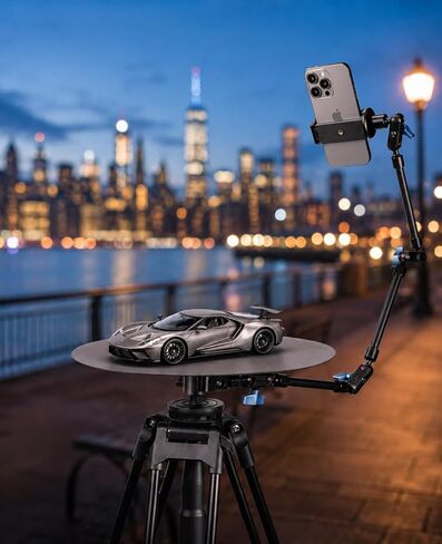 360 Degree Rotation Smartphone Spinner,DIY Photography Turntable Photo Booth for YouTube Unboxing Vlog Video/B-Roll Food/Jewelry Slow Motion Bullet-time in Saudi Arabia