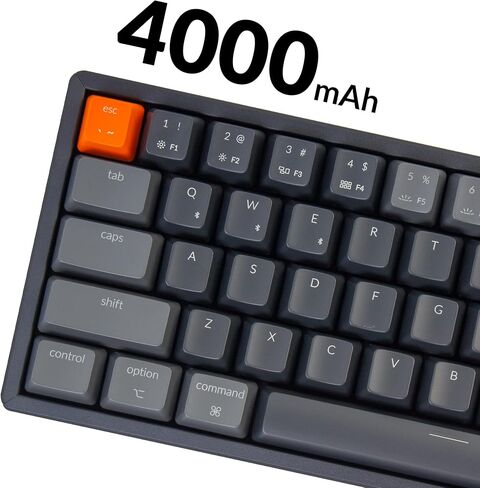 Keychron K14 70% Layout 72 Keys Bluetooth Wireless/USB Wired Mechanical Keyboard for Mac with Gateron G Pro Blue Switch/Multitasking/RGB Backlight/Aluminum Frame Computer Keyboard for Windows Laptop in Saudi Arabia