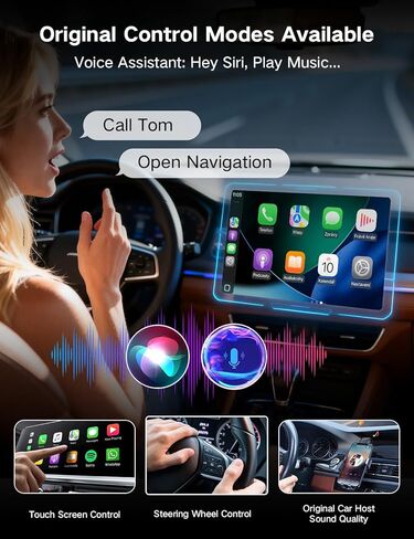محول CarPlay اللاسلكي لأجهزة iPhone وAndroid Auto، 2 في 1 تحويل سلكي إلى محول تشغيل سيارة لاسلكي، التوصيل والتشغيل، بدون تأخير، اتصال تلقائي سريع ومستقر، مع USB/USB-C in Kuwait
