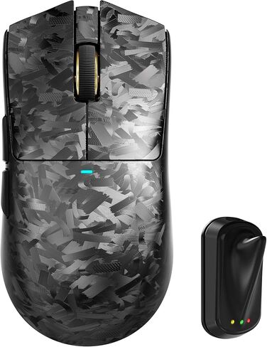ATTACK SHARK X11 Ultra 8K Carbon Fiber Wireless Gaming Mouse with 42000 DPI-PAW3950 MAX Sensor-63g Lightweight,Nordic 54L15 MCU Chip,Wired/BT/2.4Ghz,100 Million Clicks,Programmable for PC Mac(Black) in Saudi Arabia