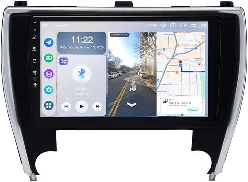 Roadanvi Android 14 6G + 128G راديو السيارة لتويوتا كامري 2015 2016 2017 Carplay اللاسلكي Android Auto Car Stereo GPS Navigation WiFi 4G LTE 10.2 "QLED Touch Screen Head Unit Bluetooth 5.2 DTS X14 in Kuwait