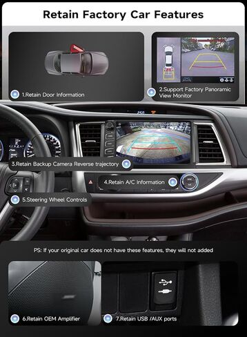 وحدة رأس Roadanvi Android 14 6GB+128GB لسيارة Toyota Highlander 2015-2019، 10.2 بوصة ستيريو سيارة لاسلكي Apple CarPlay & Android Auto 4G LTE WiFi مقابض وأزرار مادية 1280 * 720P شاشة QLED X14 Series in Kuwait