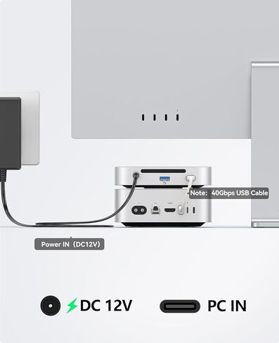 ORICO MiniMate 4TB External SSD Compatibility with Mac mini M4, 2TB for 40Gbps(3200MB/s) Data Processing, 2TB for 1000MB/s Backup Storage, USB 3.0(10Gbps) * 3, TF & SD 4.0, Power Switch, M4Ultra-4TB in Saudi Arabia