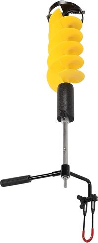 Asixxsix Ice Fishing Auger, 8in Diameter Replaceable Blades Floating Design Electric Ice Auger, Drill Attachment with 18in Extension for Deep Water Bodies and Thick Layers in Saudi Arabia