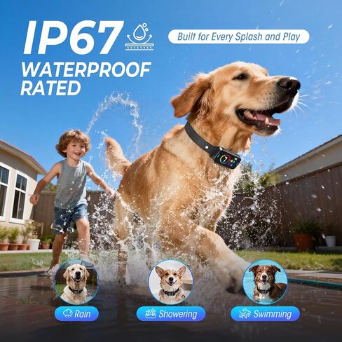 Ultrasonic Bark Collar for Large Medium Small for Dogs Smart Bark Collar Automatic Training Rechargeable Anti Barking Collar with Waterproof Portable Vibration and Beep 7 Sensitivity in Saudi Arabia