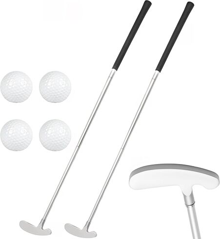 2 Set Golf Putter Detachable Left and Right Handed Putter with 4 Golf Balls for Adult Teenager in Saudi Arabia