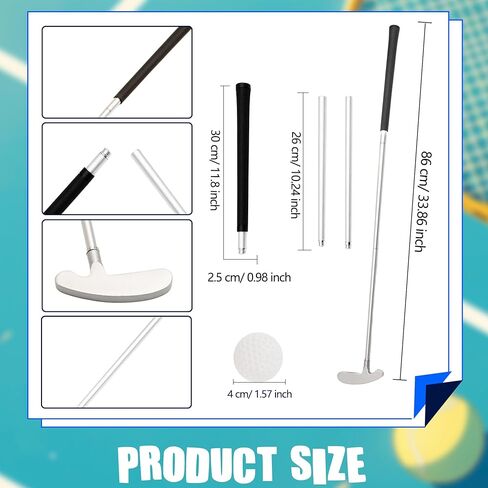 2 Set Golf Putter Detachable Left and Right Handed Putter with 4 Golf Balls for Adult Teenager in Saudi Arabia