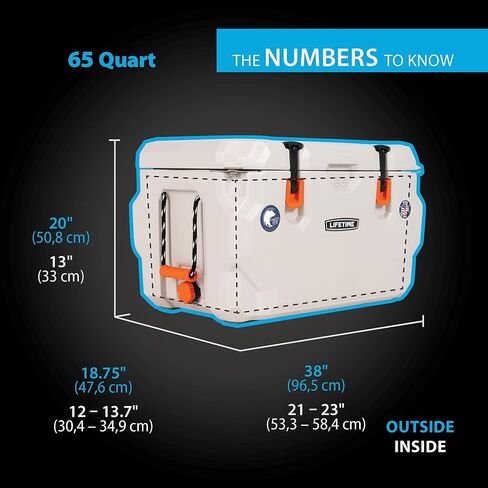Lifetime 65 Quart Hard Cooler, High Performance Ice Chest in Saudi Arabia