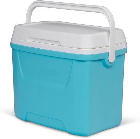 28 QT Hard-Sided Ice Chest Cooler, Aqua Blue and White in Saudi Arabia