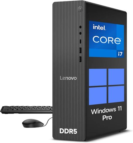 Lenovo Desktop Computer Tower PC, 14th Gen Intel 20-Core i7, Small Form Factor PC Tower Computer Desktop for Business, Gaming&Home Office, Windows 11 Pro | 32GB DDR5 1TB SSD, Ethernet RJ-45, Wi-Fi 6 in Saudi Arabia