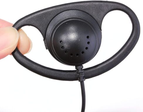 MaximalPower CLS1110 D Shape Earpiece Headset with Waterproof PTT Mic Compatible with Motorola 2 Way Radio RMM2050 XU2600 CLS1410 CP200 GP300 PR400 DTR410 DTR550 DTR600 DLR1060 CLS1410 (5 Pack) in Saudi Arabia