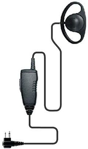 MaximalPower CLS1110 D Shape Earpiece Headset with Waterproof PTT Mic Compatible with Motorola 2 Way Radio RMM2050 XU2600 CLS1410 CP200 GP300 PR400 DTR410 DTR550 DTR600 DLR1060 CLS1410 (5 Pack) in Saudi Arabia