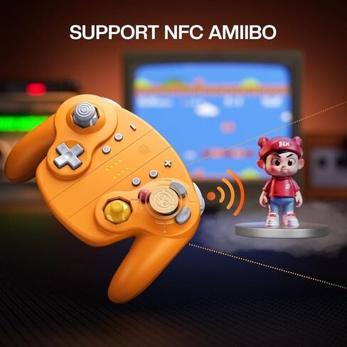 وحدة تحكم التبديل اللاسلكية NYXI Wizard 2، وحدة تحكم لاسلكية بعصا التحكم TMR Hall، NFC، مشغلات قابلة للتعديل، أزرار قابلة للبرمجة، جيروسكوبي 6 محاور، HD Rumble للتبديل/NGC/PC in Kuwait