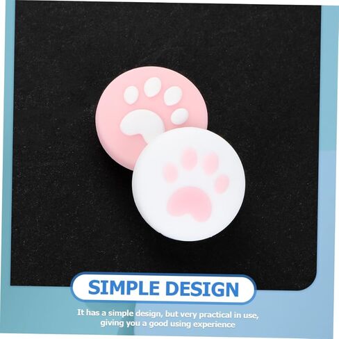 Veemoon 8pcs Cat Paw Joystick Caps Silicone Thumb Grips for Easy to Install Slip Design Protects Controller from Dirt and Damage Cute Blue Pink Yellow Green Colors in Saudi Arabia