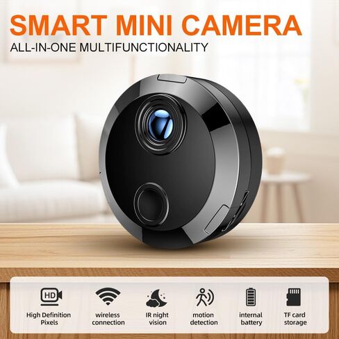 2K HD Hidden Cameras - WiFi Security Camera - Spy Cam-Indoor Nanny Cam -Baby pet Camera - Home Security for with App -Surveillance Cameras with Motion Detection and Night Vision in Saudi Arabia