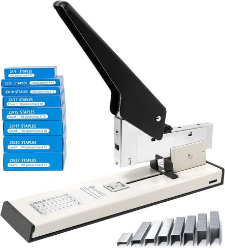 Stapler الثقيلة مع 8000 من المواد الغذائية ، دباسة يدوي عالية السعة لصفائح 2-240 ، قاعدة خالية من المربى ومضادة للانزلاق ، مثالية للمكاتب والمدارس ومحلات الطباعة in Saudi Arabia