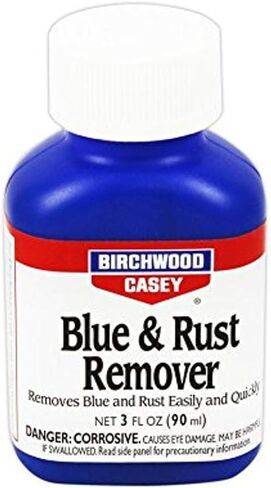 Birchwood Casey Fast-Acting Easy-to-Use Blue & Rust Remover for Gun Cleaning, Maintenance and Preservation, 3 Ounce (90ml) in Saudi Arabia
