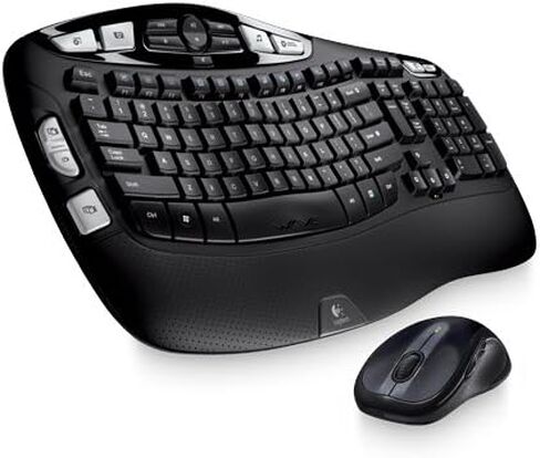 Logitech MK550 Wireless Wave Keyboard and Laser Mouse Combo w/ 128-BIT AES Encryption 2.4GHZ USB in Saudi Arabia