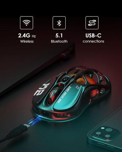 لوحة مفاتيح GravaStar Mercury K1 Pro CyberFlare & M2 Mouse Stealth Black in Kuwait