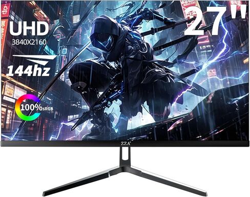 ZZA 32 Inch 4K 1500R Computer Monitor, UHD (3840 x 2160) 60Hz Ultra-Clear Screen, 100% sRGB,Eye Care Screen with HDMI, DisplayPort for Home and Office, VESA(100x100mm) in Saudi Arabia