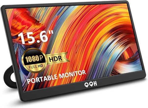 QQH Laptop Screen Extender, 15.6" 1080P Triple Portable Monitor Extender with Ultra-Slim Full HD IPS Display, USB-C Plug and Play Travel Dual Monitor for 12"-16" Laptops (Windows Only) in Saudi Arabia