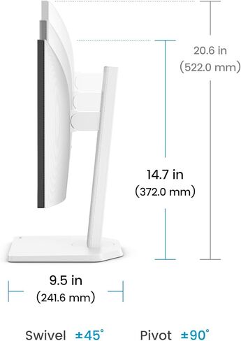 BenQ GW2490TC 23.8" IPS Computer Montior, 1080P FHD, 144Hz, Height and Tilt Adjustable, Home Office, USB-C, Visual Optimizer, Flicker-Free, Low Blue Light, Ultra Slim Bezel, TUV-Certified, Eye-CareU in Saudi Arabia